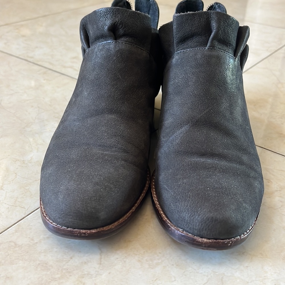 Black Ruffle Booties - Picture 7 of 7